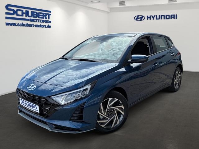 HYUNDAI i20 in Blau von vorne HYUNDAI i20 in Blau von vorne
