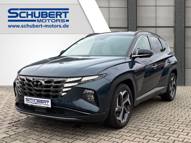 HYUNDAI TUCSON in Blau von vorne HYUNDAI TUCSON in Blau von vorne