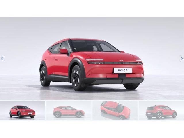HYUNDAI IONIQ 3 in Rot von vorne HYUNDAI IONIQ 3 in Rot von vorne