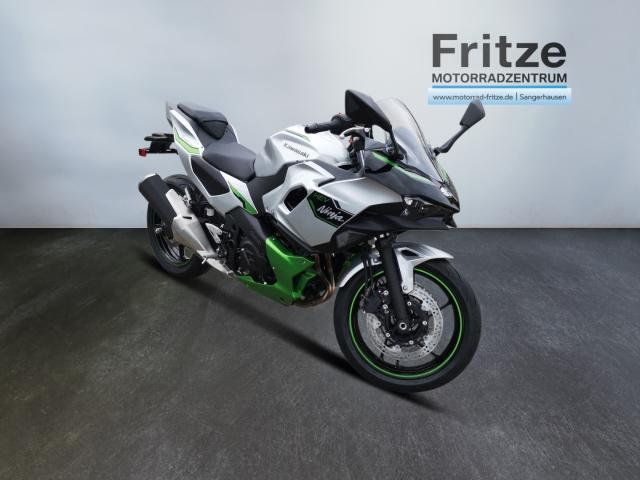 KAWASAKI Ninja 7 Hybrid in Silber von vorne KAWASAKI Ninja 7 Hybrid in Silber von vorne