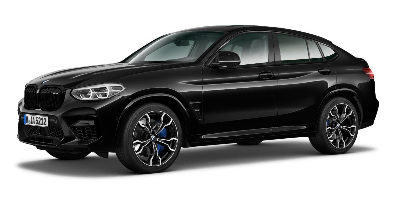 BMW X4 M in Schwarz von vorne
