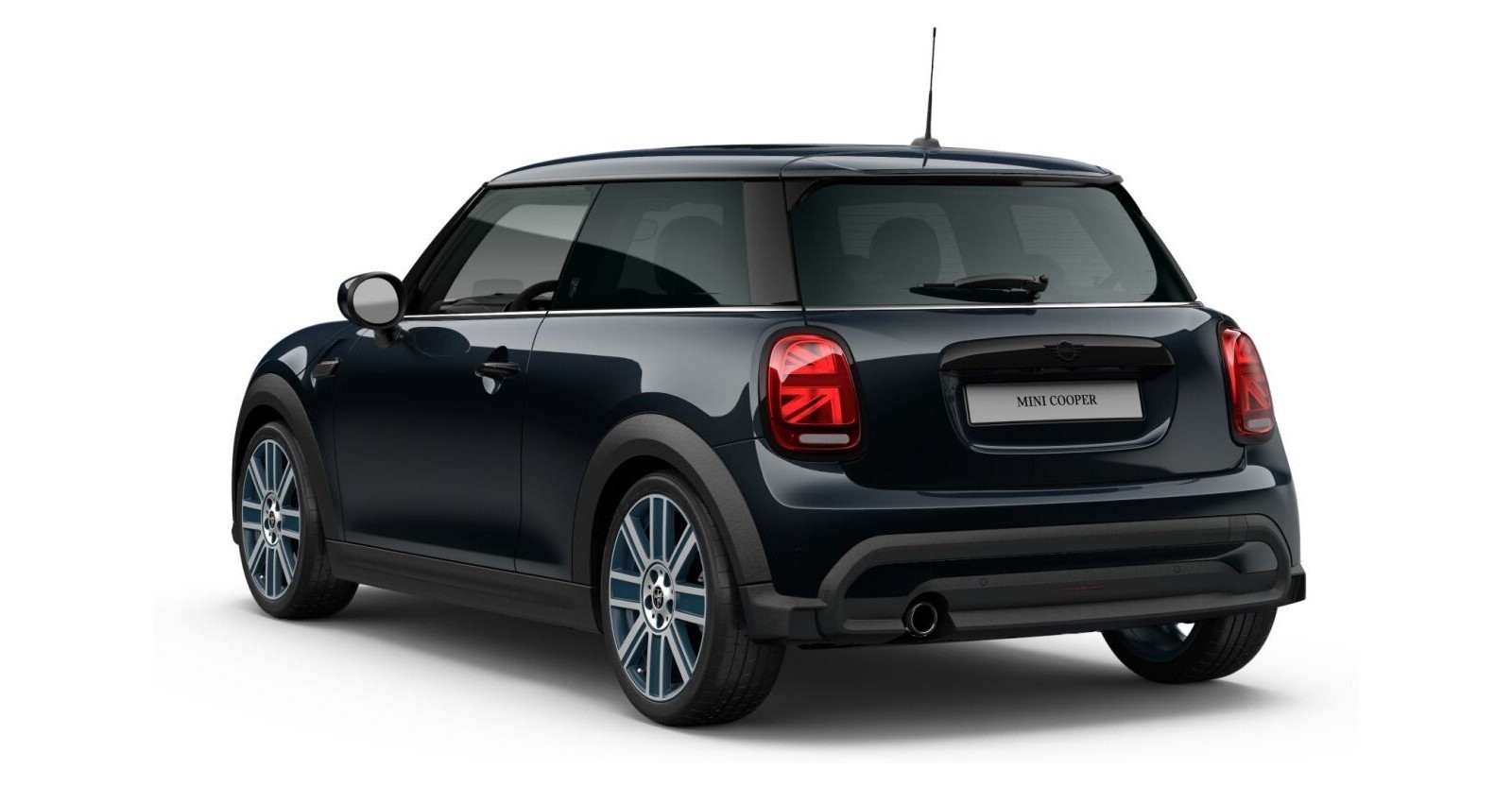 MINI MINI 3-Türer in Schwarz von hinten