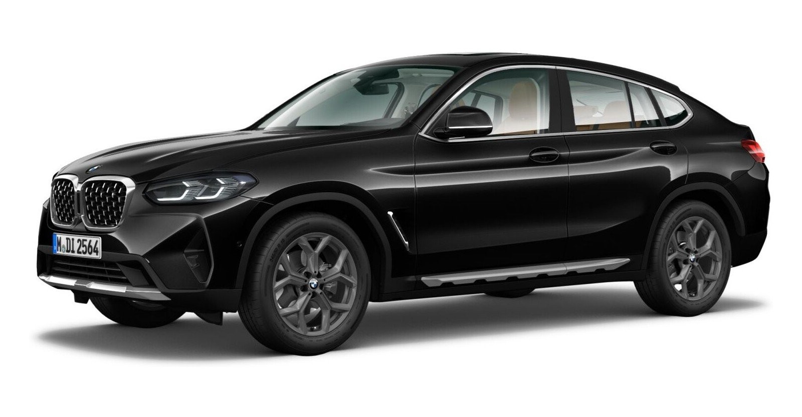 BMW X4 xDrive20d in Schwarz von vorne BMW X4 xDrive20d in Schwarz von vorne