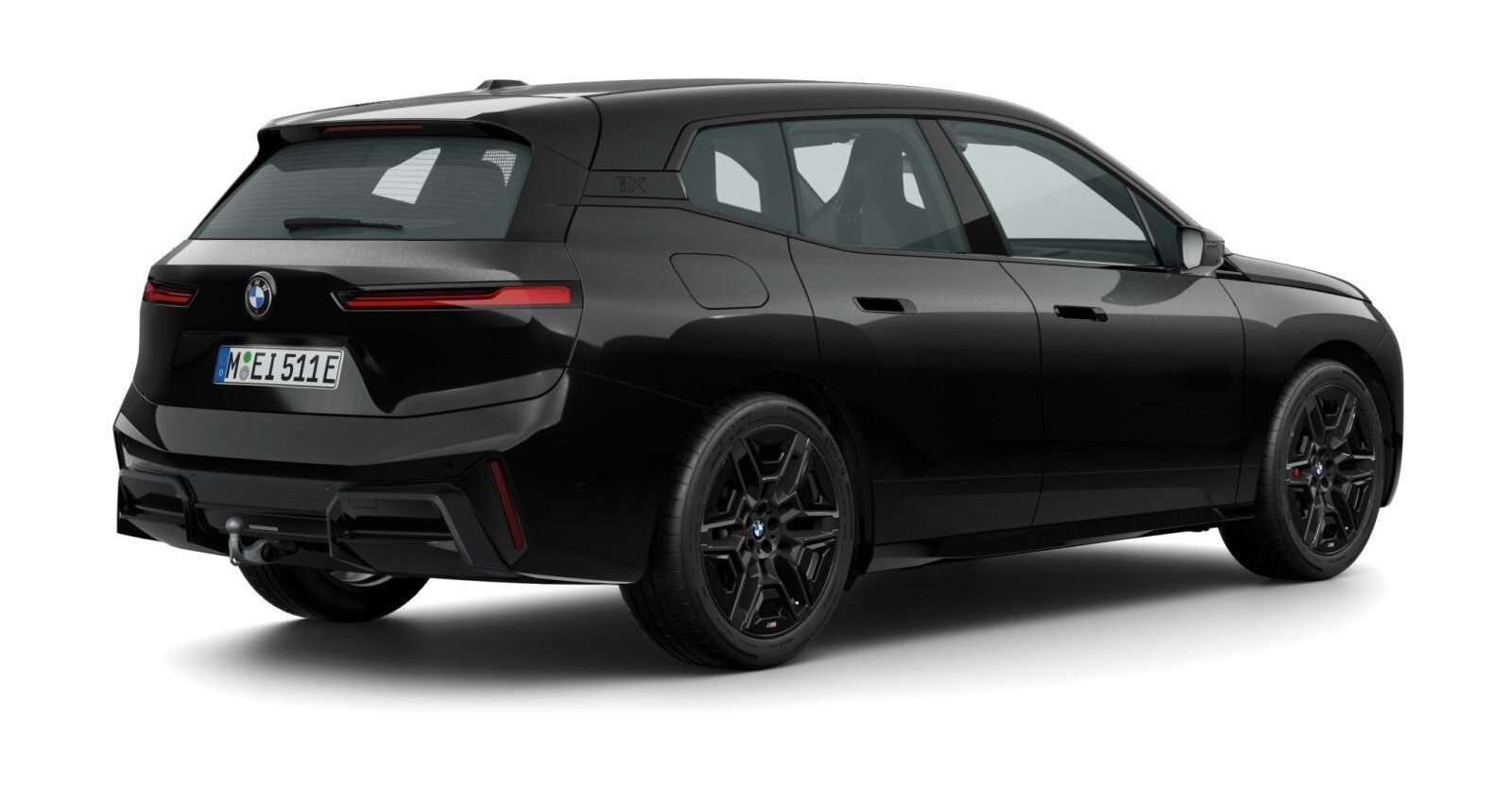 BMW BMW I in Schwarz von hinten BMW BMW I in Schwarz von hinten