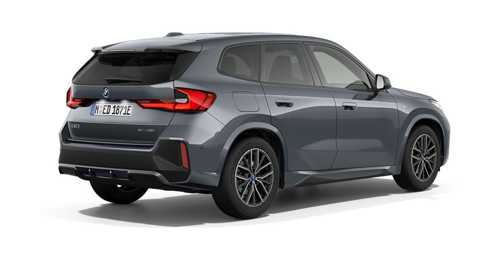 BMW BMW I in Grau von hinten BMW BMW I in Grau von hinten