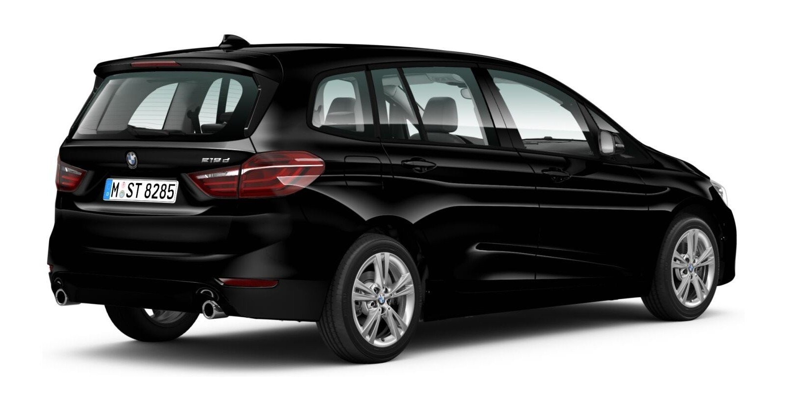 BMW BMW 2er in Schwarz von hinten BMW BMW 2er in Schwarz von hinten