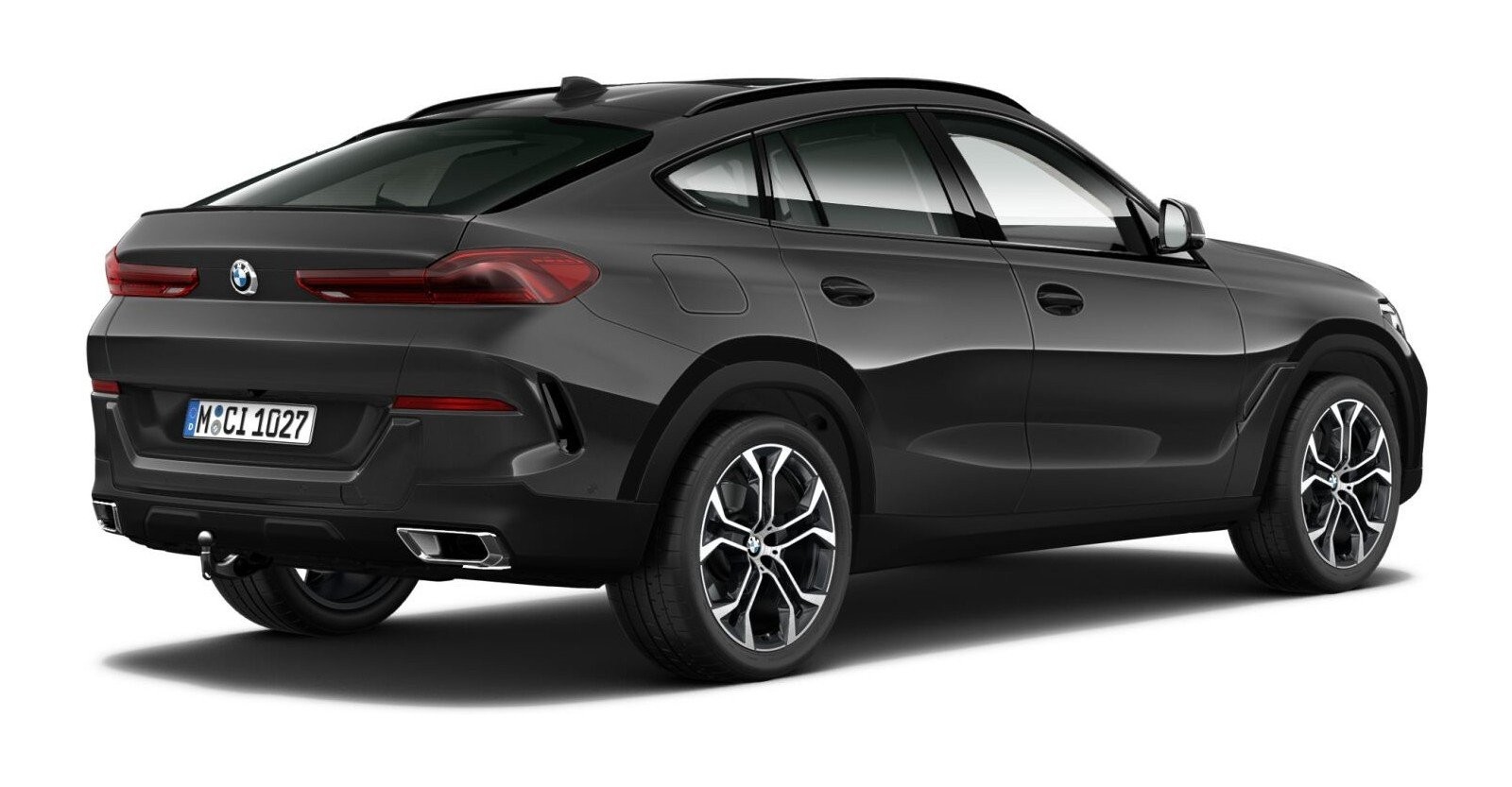 BMW BMW X in Grau von hinten