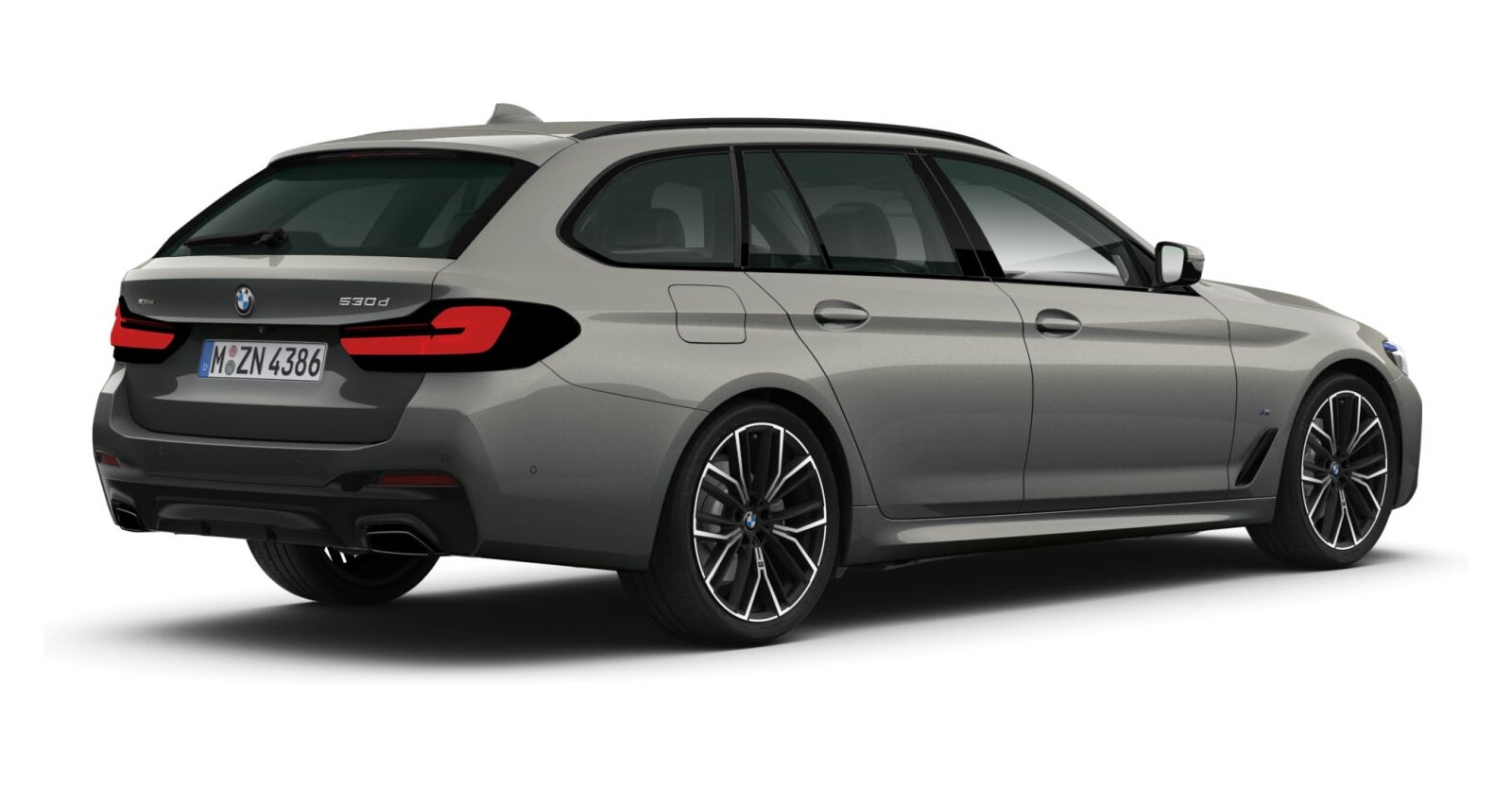 BMW BMW 5er in Grau von hinten BMW BMW 5er in Grau von hinten