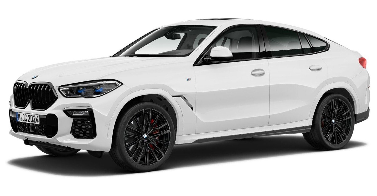 BMW X6 xDrive40i in Weiß von vorne BMW X6 xDrive40i in Weiß von vorne