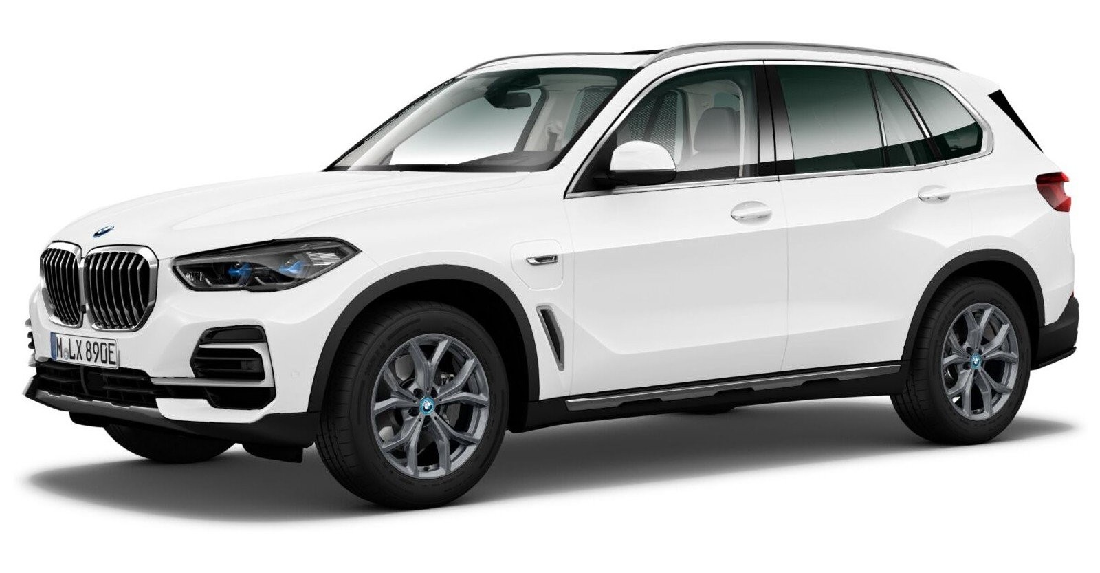 BMW X5 xDrive45e in Weiß von vorne BMW X5 xDrive45e in Weiß von vorne