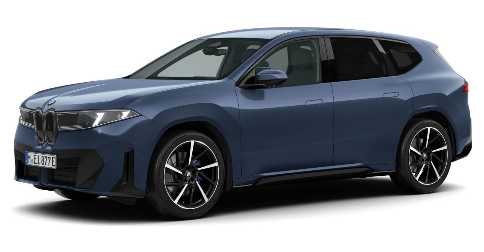 BMW BMW I in Blau von vorne BMW BMW I in Blau von vorne