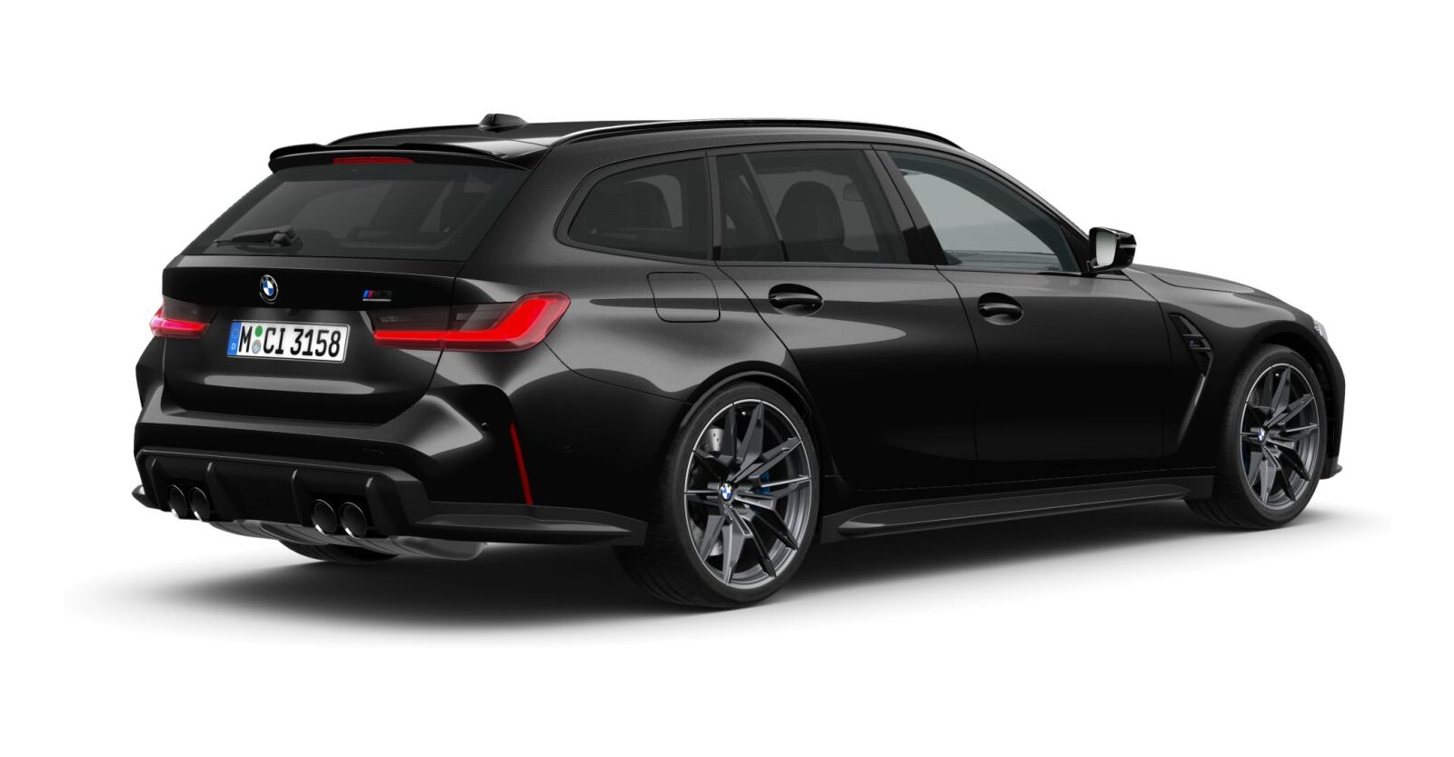 BMW BMW M in Schwarz von hinten BMW BMW M in Schwarz von hinten