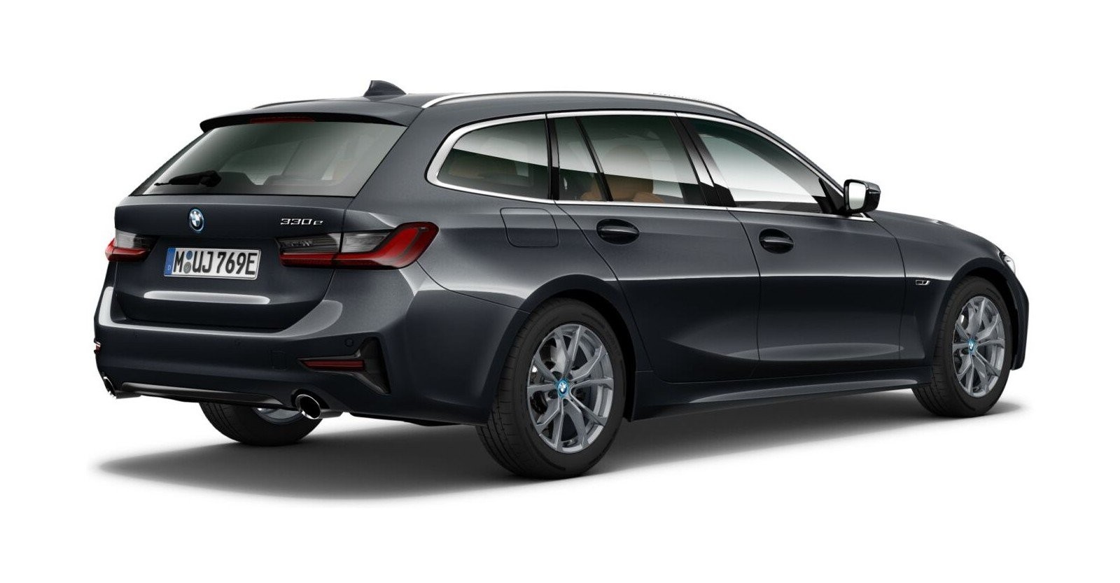 BMW BMW 3er in Grau von hinten BMW BMW 3er in Grau von hinten