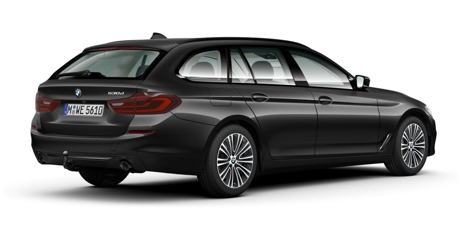 BMW BMW 5er in Grau von hinten BMW BMW 5er in Grau von hinten