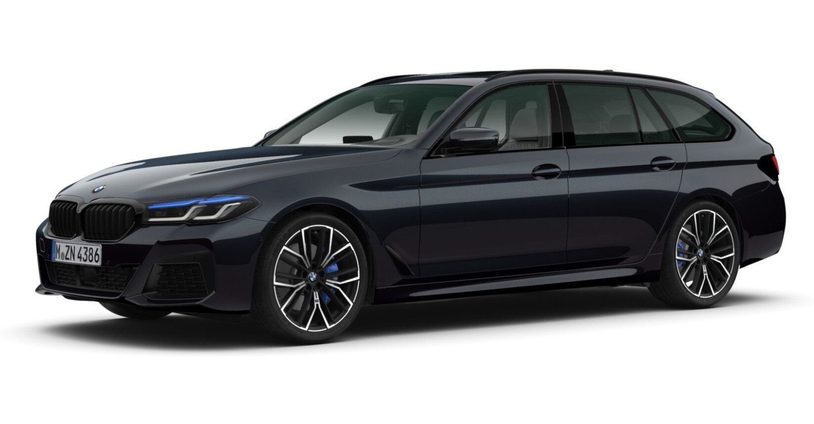 BMW BMW 5er in Schwarz von vorne BMW BMW 5er in Schwarz von vorne