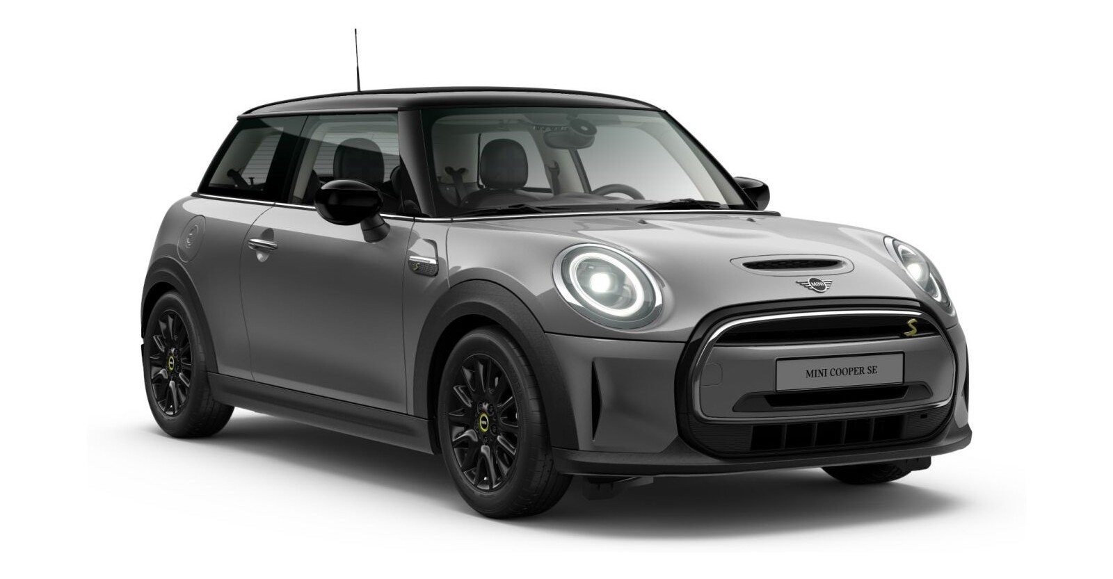 MINI Cooper SE in Grau von vorne MINI Cooper SE in Grau von vorne