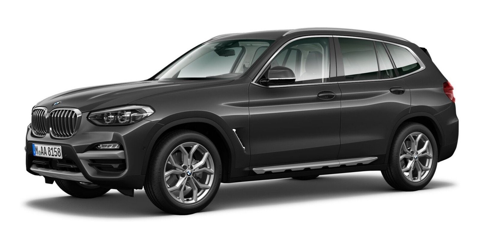 BMW X3 xDrive25d in Grau von vorne BMW X3 xDrive25d in Grau von vorne