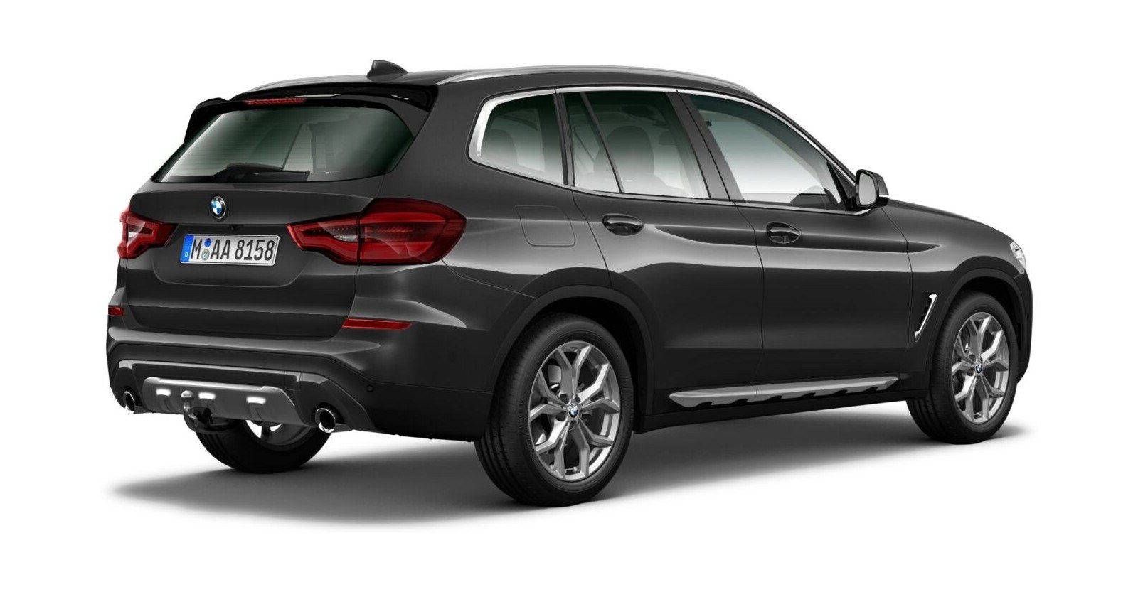 BMW BMW X in Grau von hinten