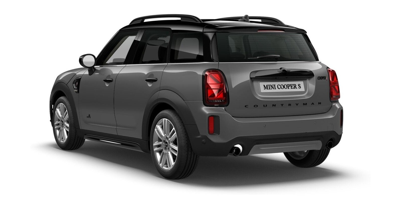 MINI MINI Countryman in Grau von hinten MINI MINI Countryman in Grau von hinten
