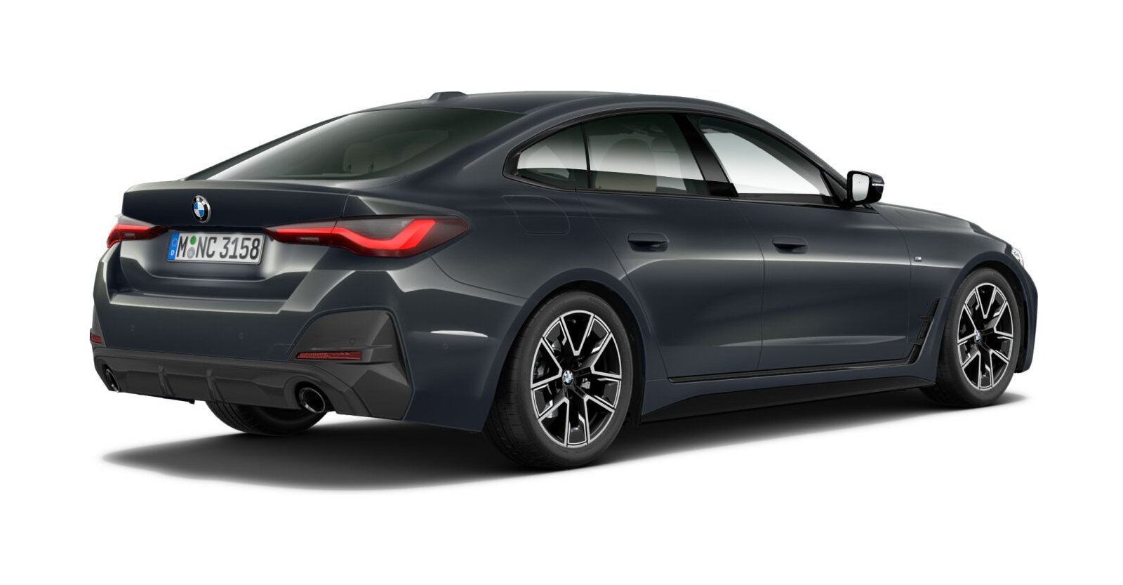 BMW BMW 4er in Grau von hinten BMW BMW 4er in Grau von hinten