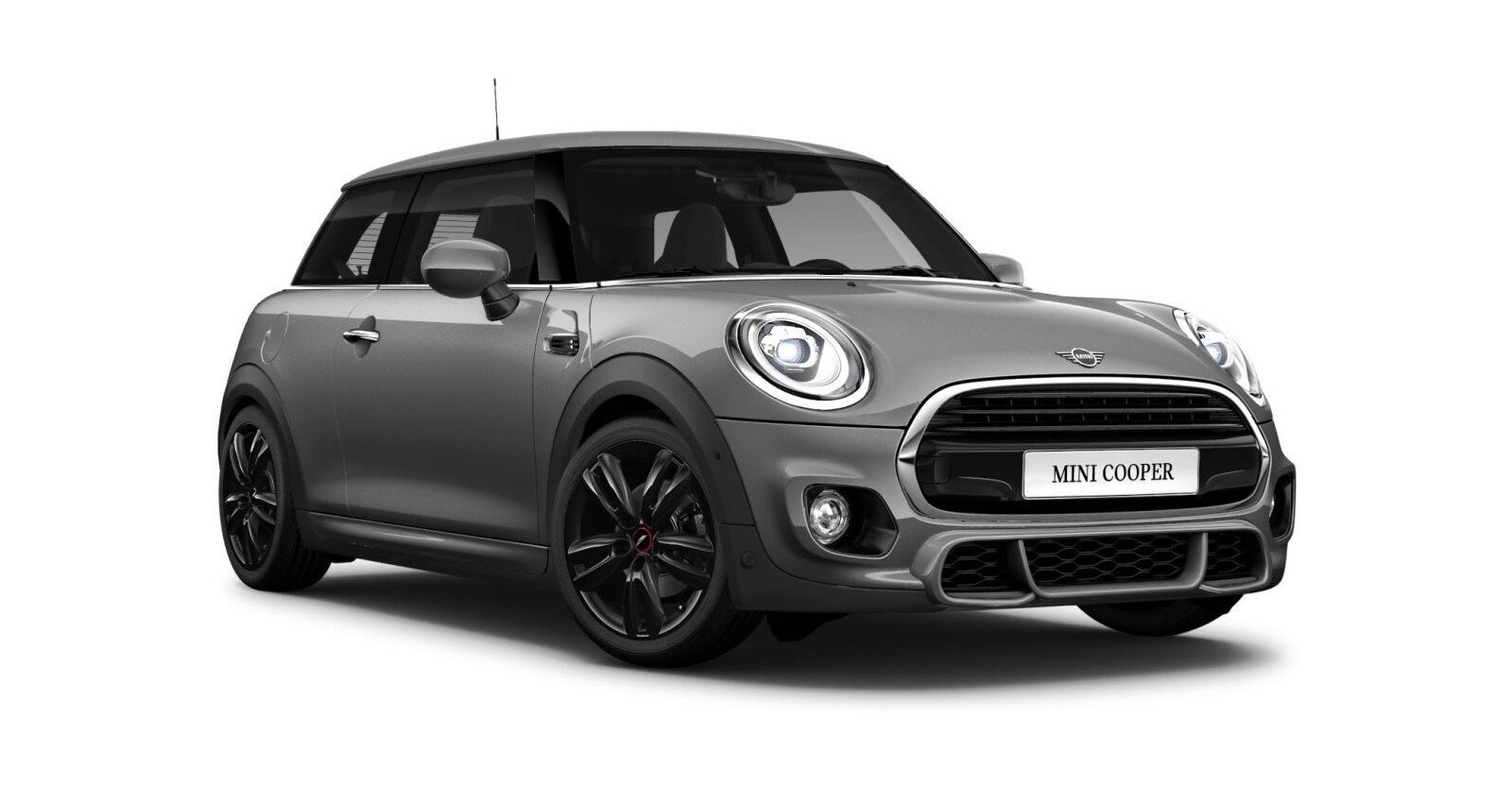 MINI Cooper 3-Türer in Grau von vorne MINI Cooper 3-Türer in Grau von vorne
