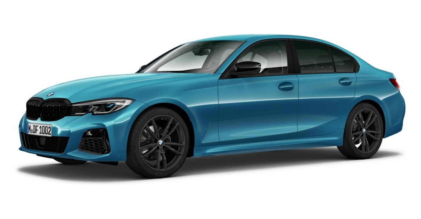 BMW M340i xDrive Limousine in Blau von vorne