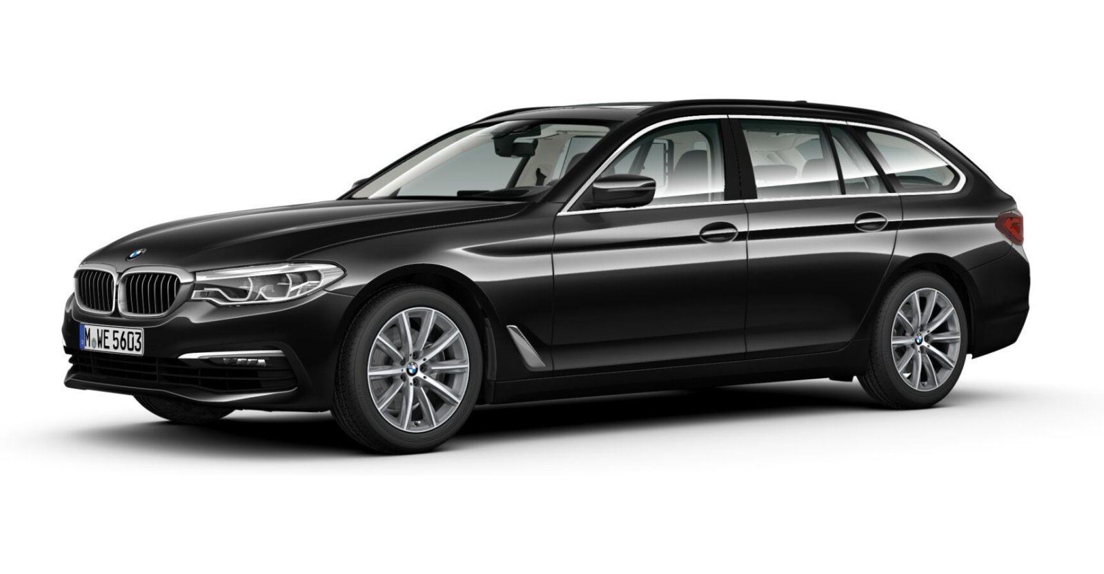 BMW BMW 5er in Schwarz von vorne BMW BMW 5er in Schwarz von vorne