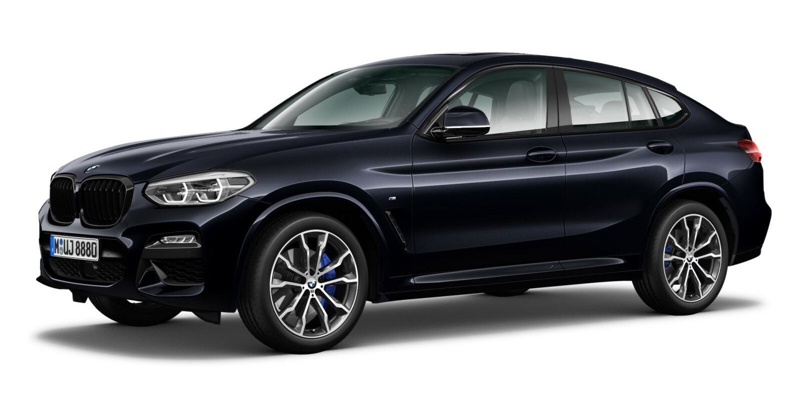 BMW X4 xDrive30i in Schwarz von vorne