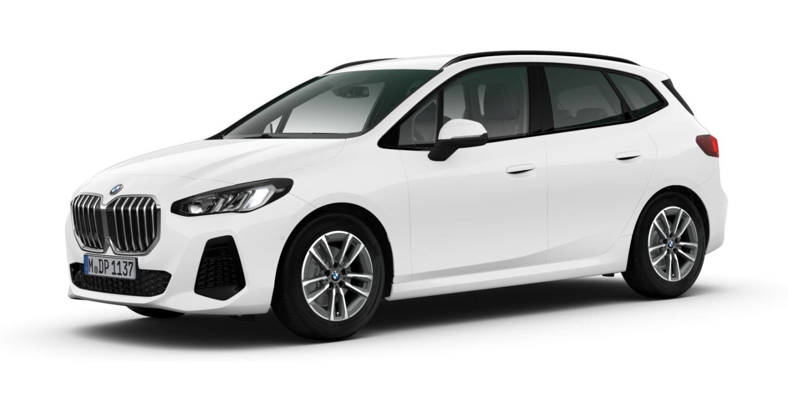 BMW 218i Active Tourer in Weiß von vorne BMW 218i Active Tourer in Weiß von vorne