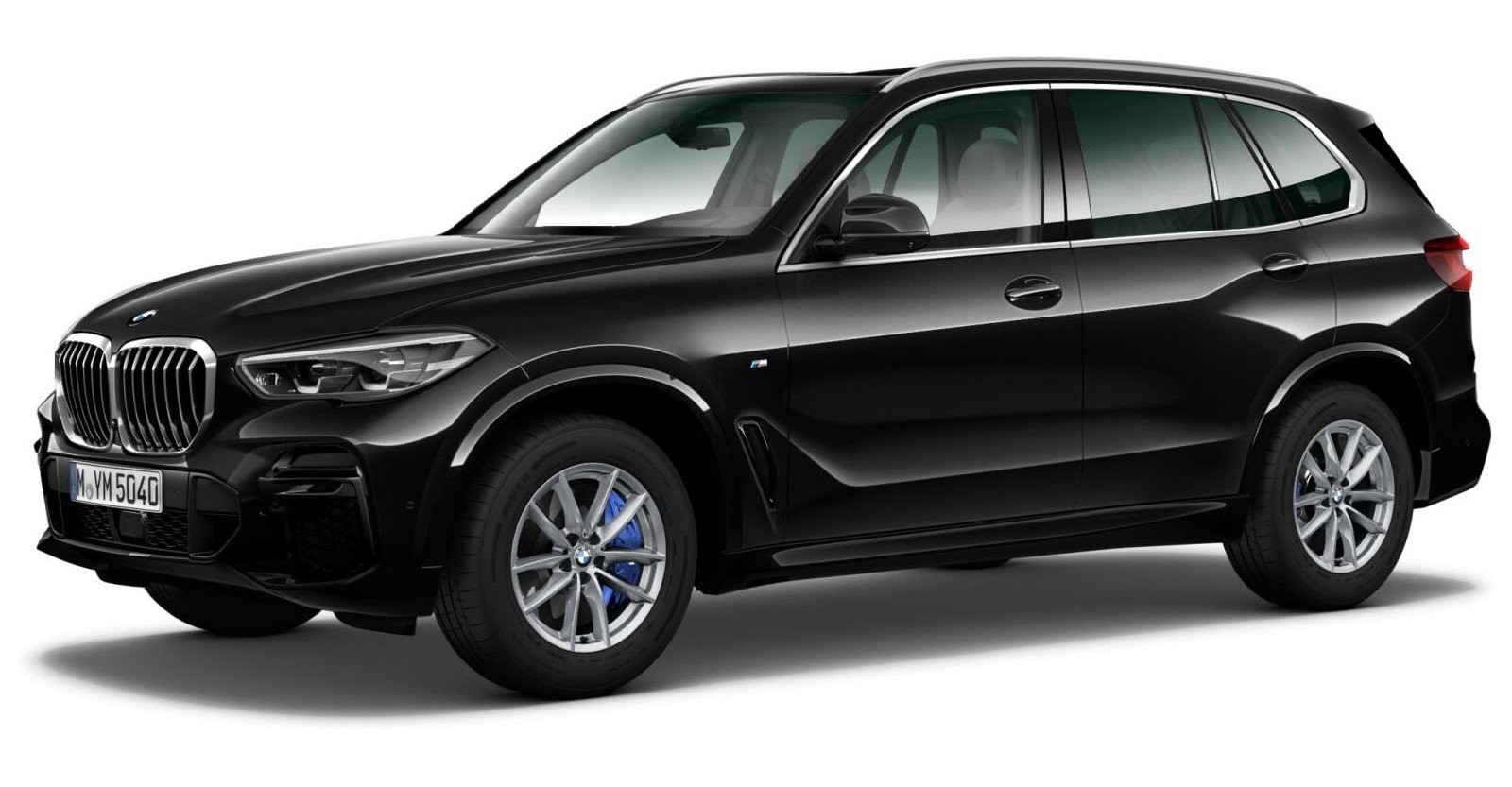 BMW X5 xDrive30d in Schwarz von vorne