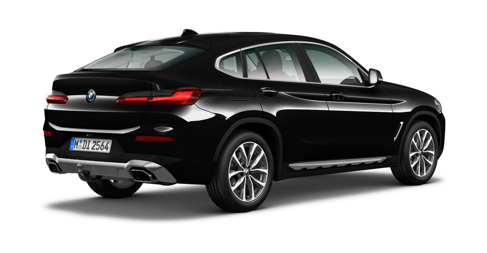BMW BMW X in Schwarz von hinten BMW BMW X in Schwarz von hinten