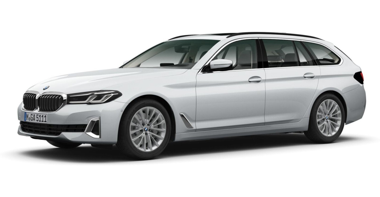 BMW BMW 5er in Silber von vorne BMW BMW 5er in Silber von vorne