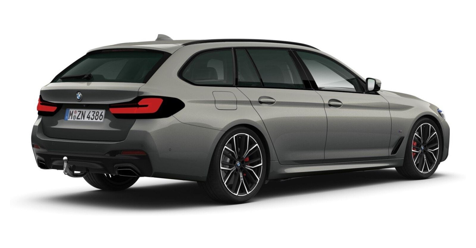 BMW BMW 5er in Grau von hinten BMW BMW 5er in Grau von hinten