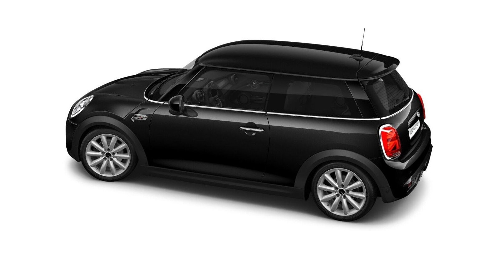 MINI MINI 3-Türer in Schwarz von hinten