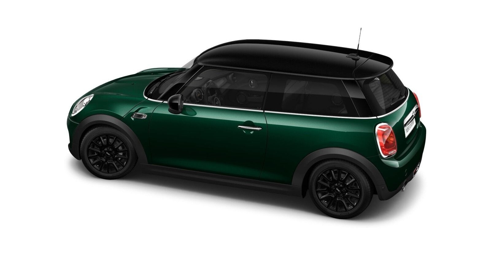 MINI MINI 3-Türer in Grün von hinten