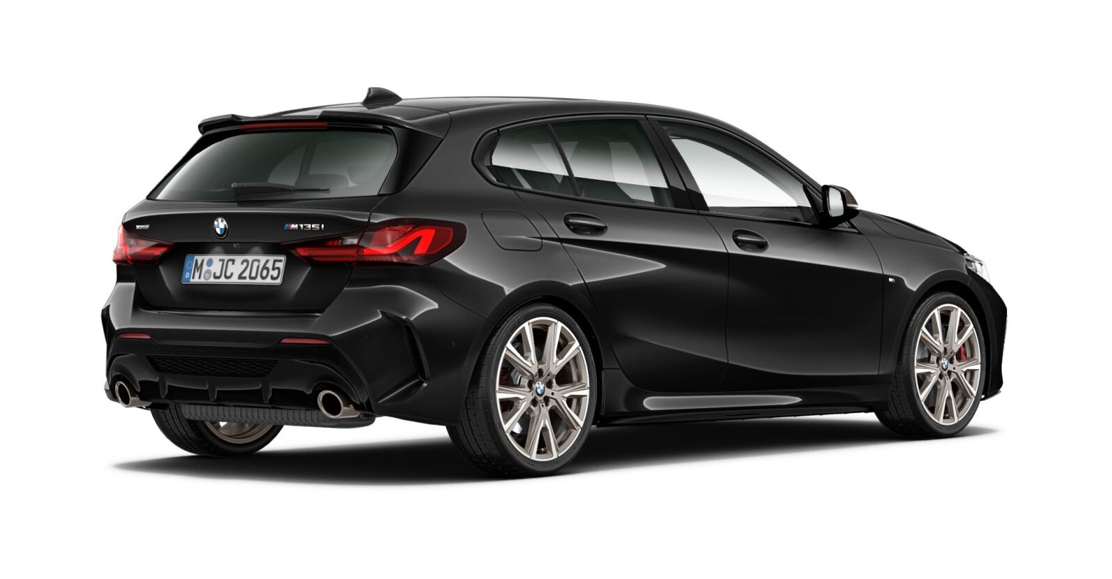 BMW BMW 1er in Schwarz von hinten BMW BMW 1er in Schwarz von hinten