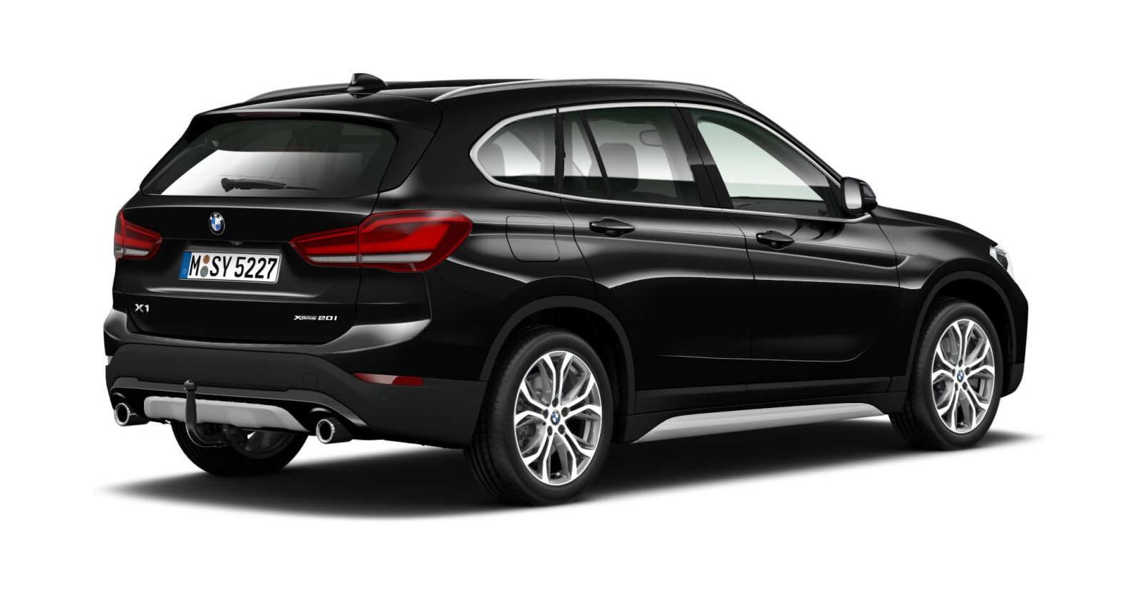 BMW BMW X in Schwarz von hinten BMW BMW X in Schwarz von hinten