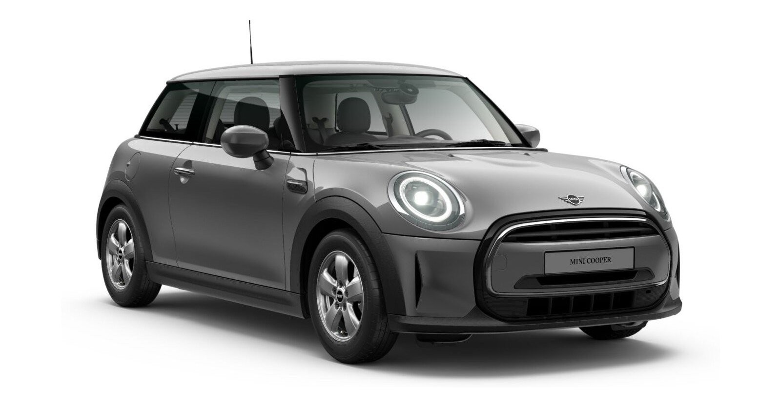 MINI Cooper 3-Türer in Grau von vorne