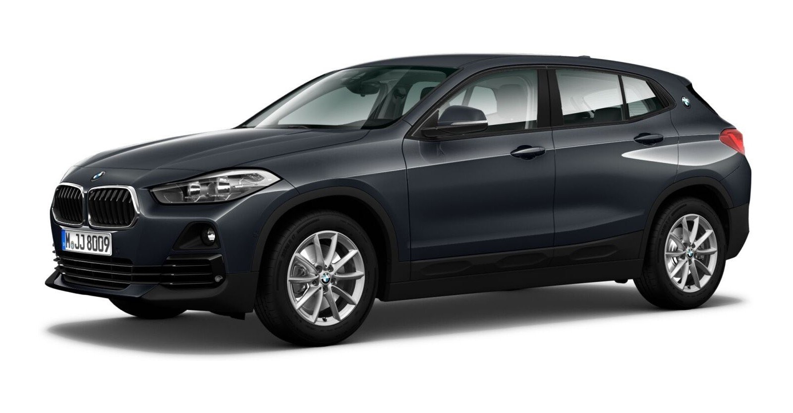 BMW X2 sDrive20i in Grau von vorne BMW X2 sDrive20i in Grau von vorne