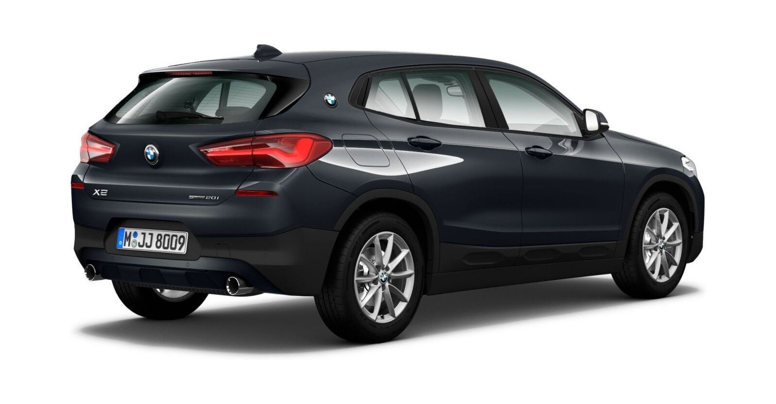 BMW BMW X in Grau von hinten