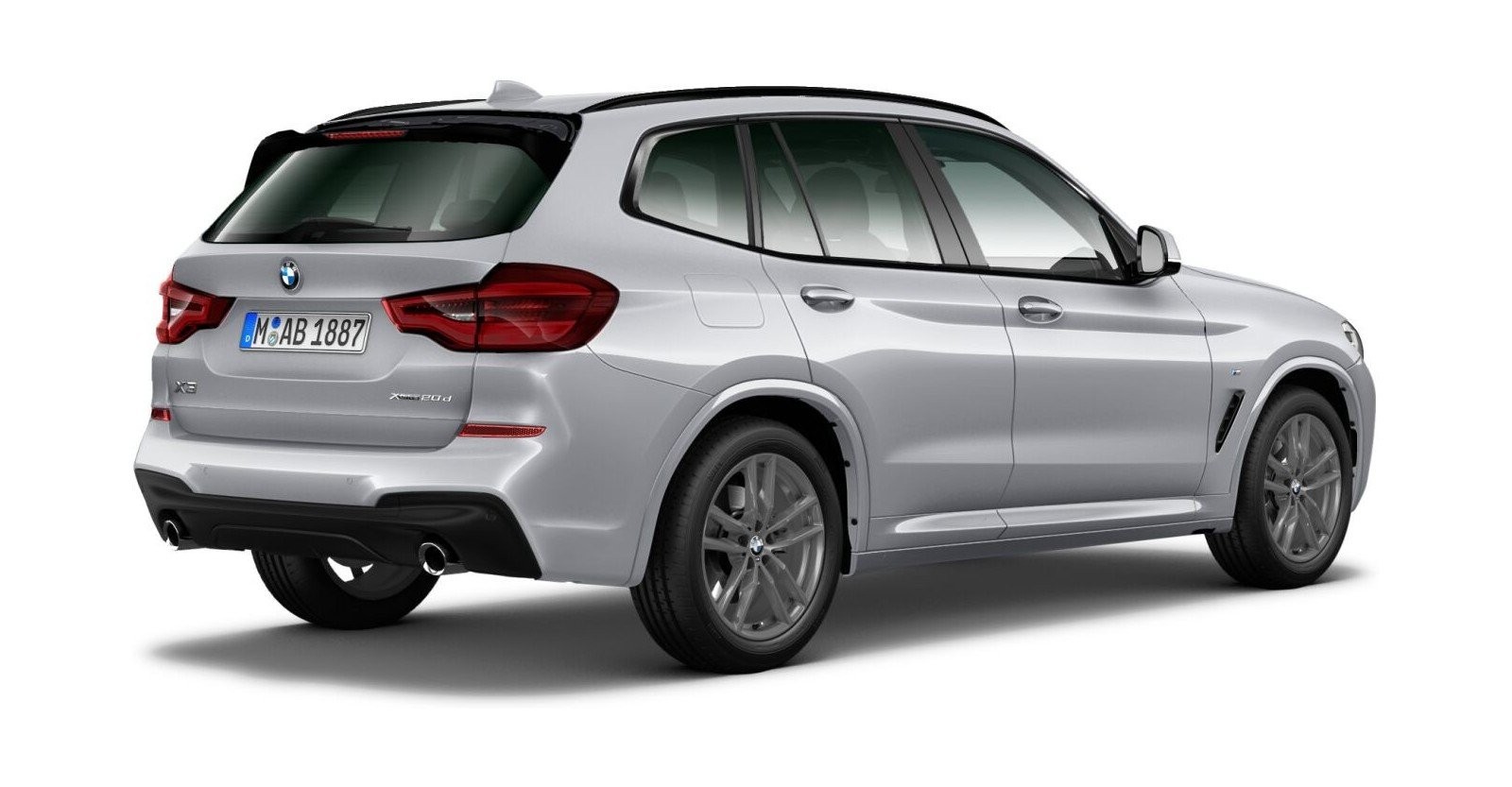 BMW BMW X in Silber von hinten BMW BMW X in Silber von hinten