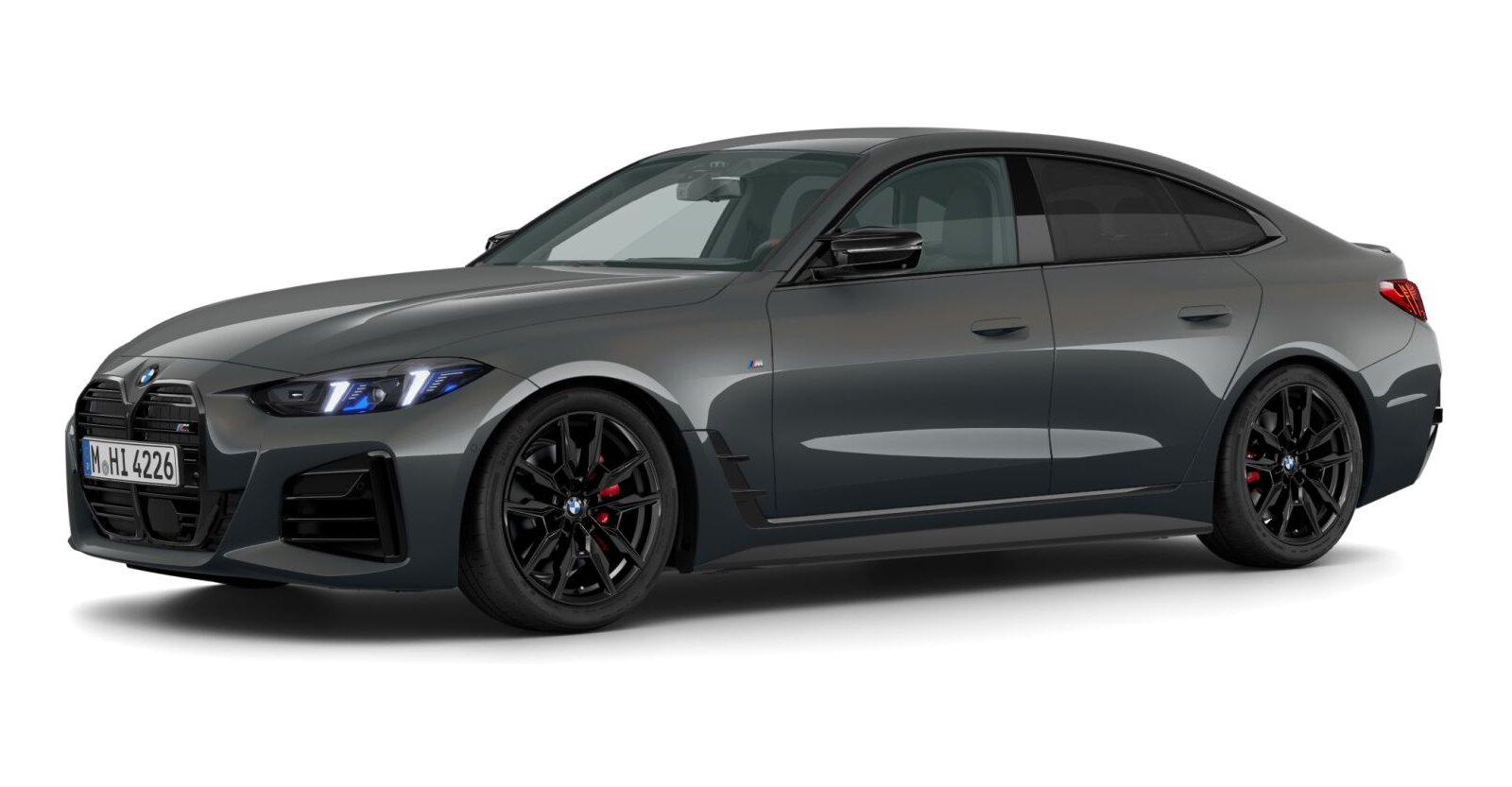 BMW M440i xDrive Gran Coupé in Grau von vorne