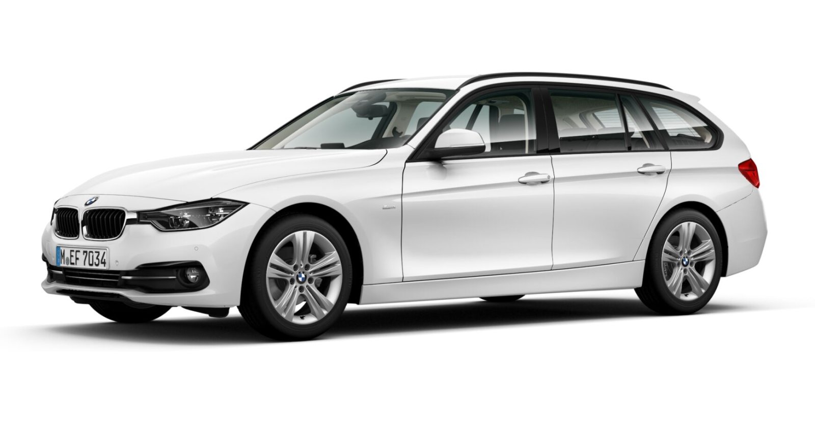 BMW BMW 3er in Weiß von vorne BMW BMW 3er in Weiß von vorne