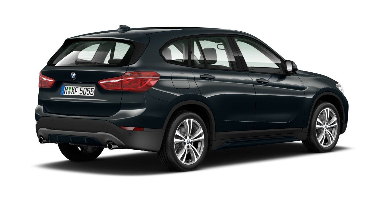 BMW BMW X in Grau von hinten