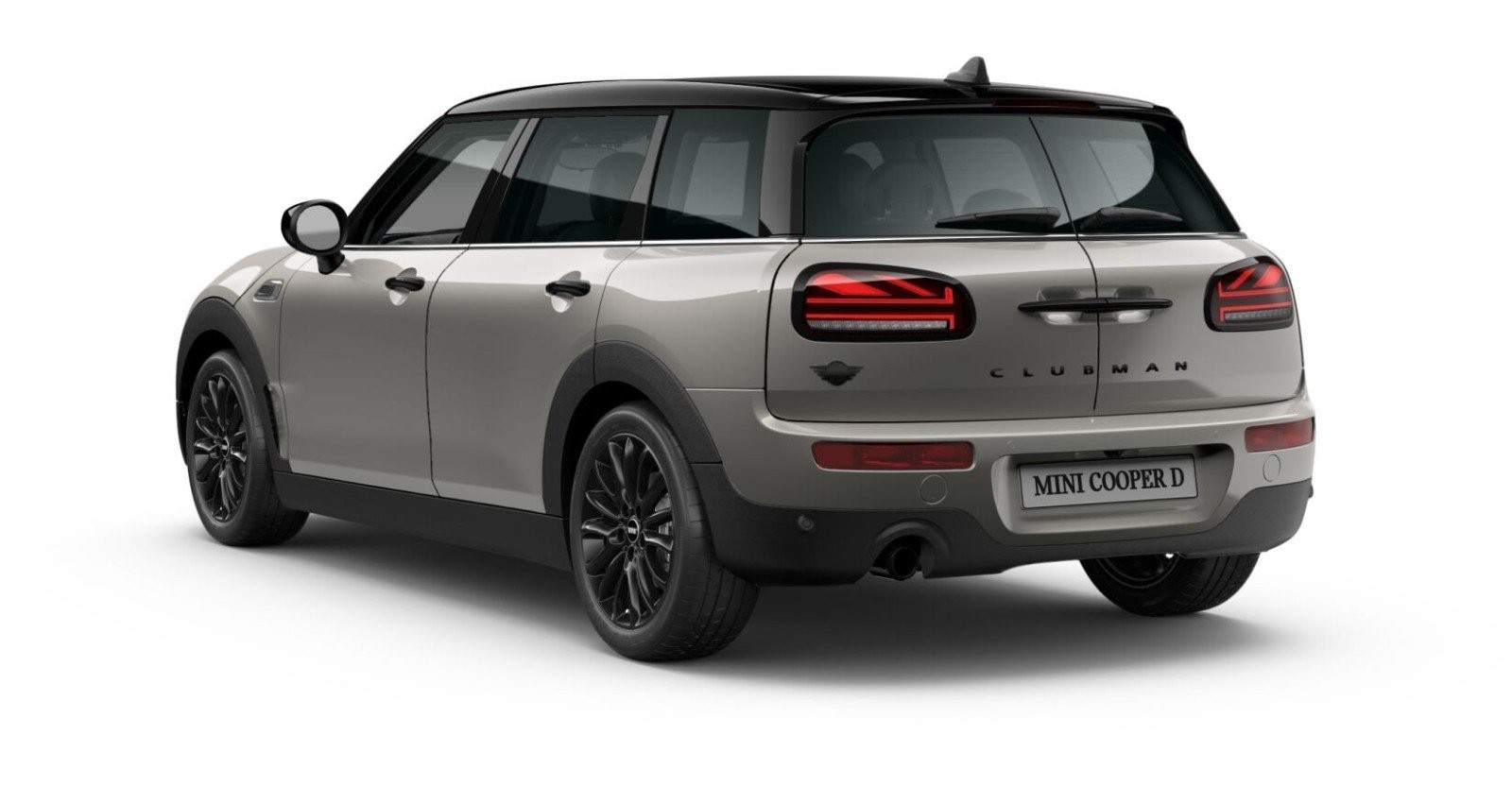 MINI MINI Clubman in Silber von hinten