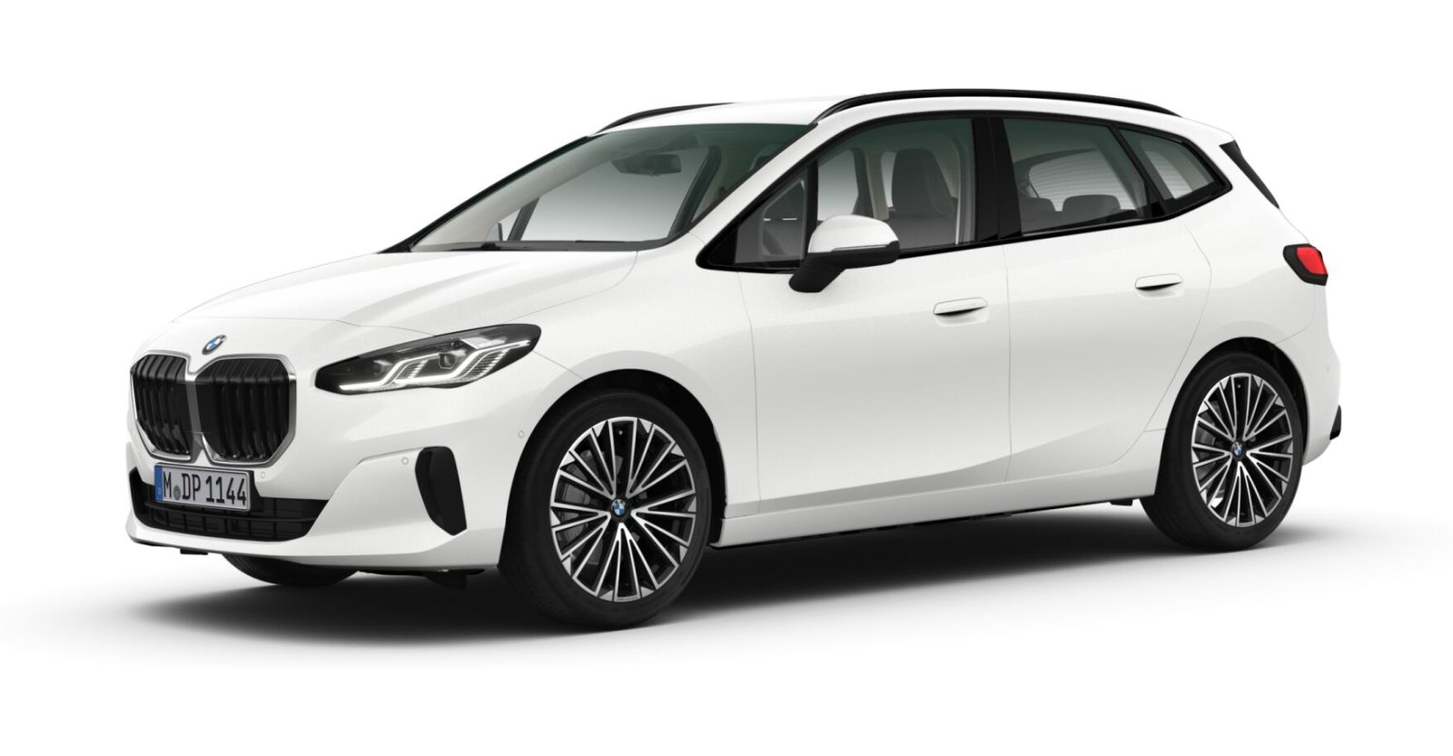 BMW 220i Active Tourer in Weiß von vorne BMW 220i Active Tourer in Weiß von vorne