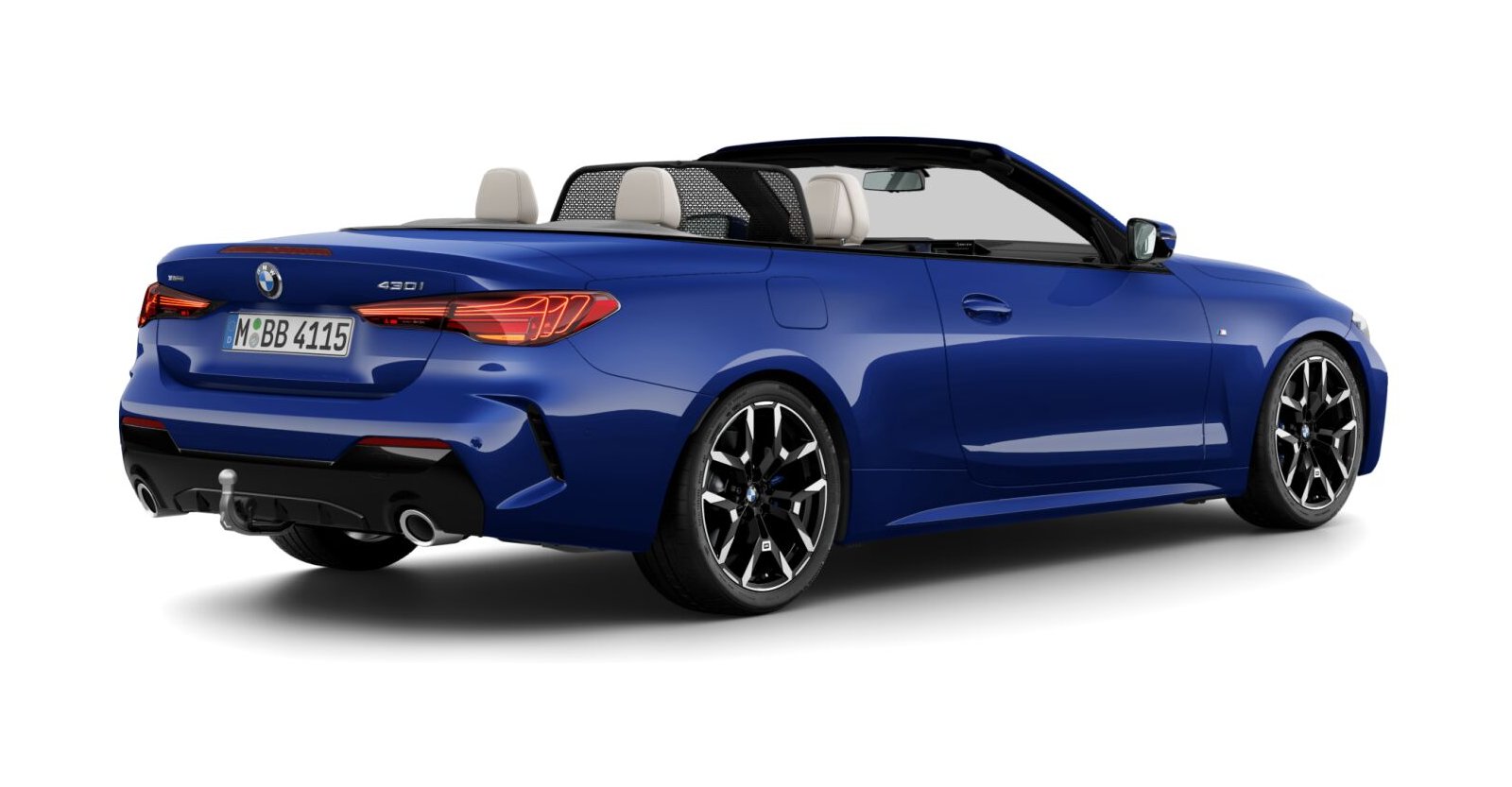 BMW BMW 4er in Blau von hinten BMW BMW 4er in Blau von hinten