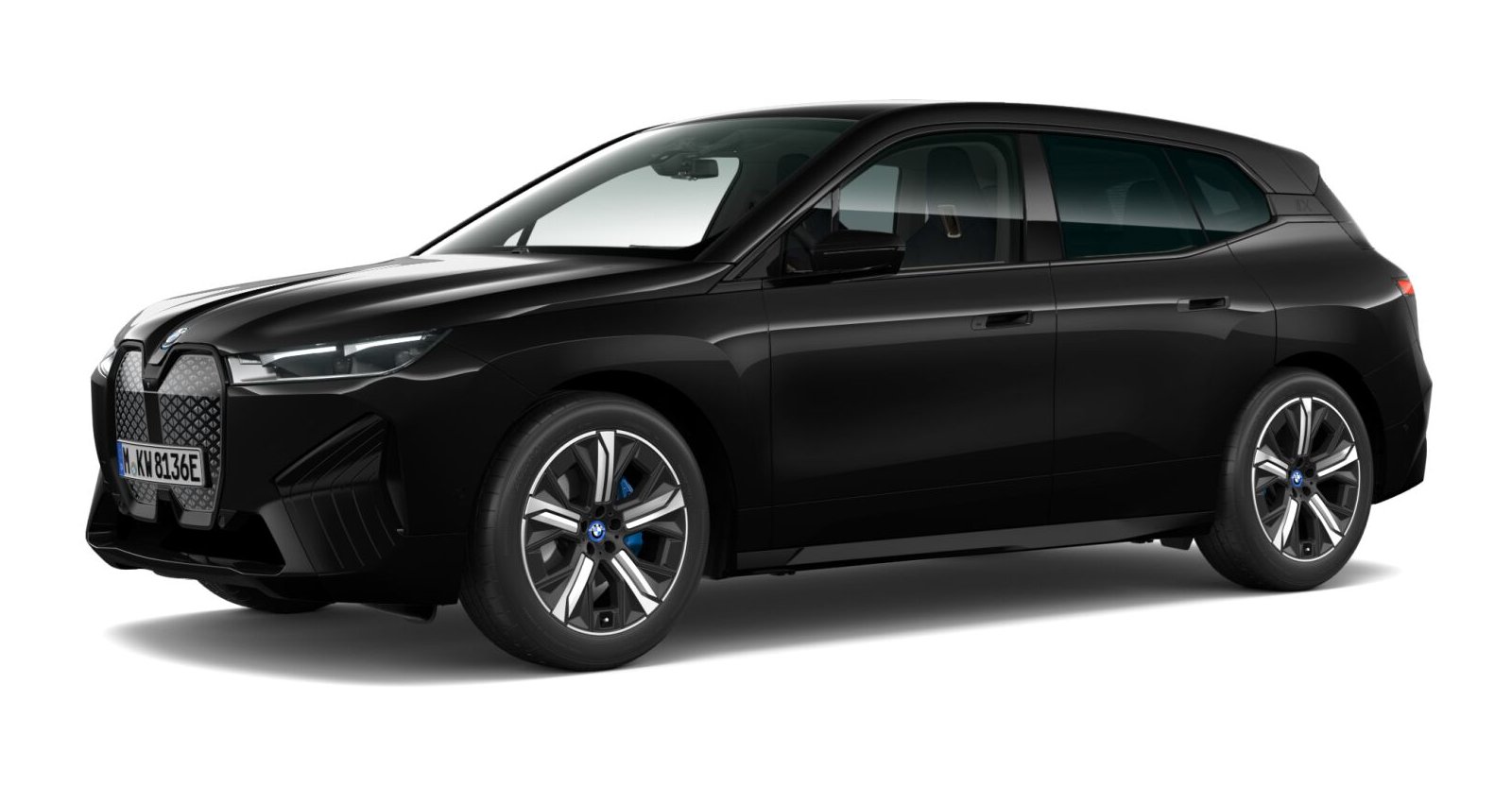 BMW BMW I in Schwarz von vorne BMW BMW I in Schwarz von vorne