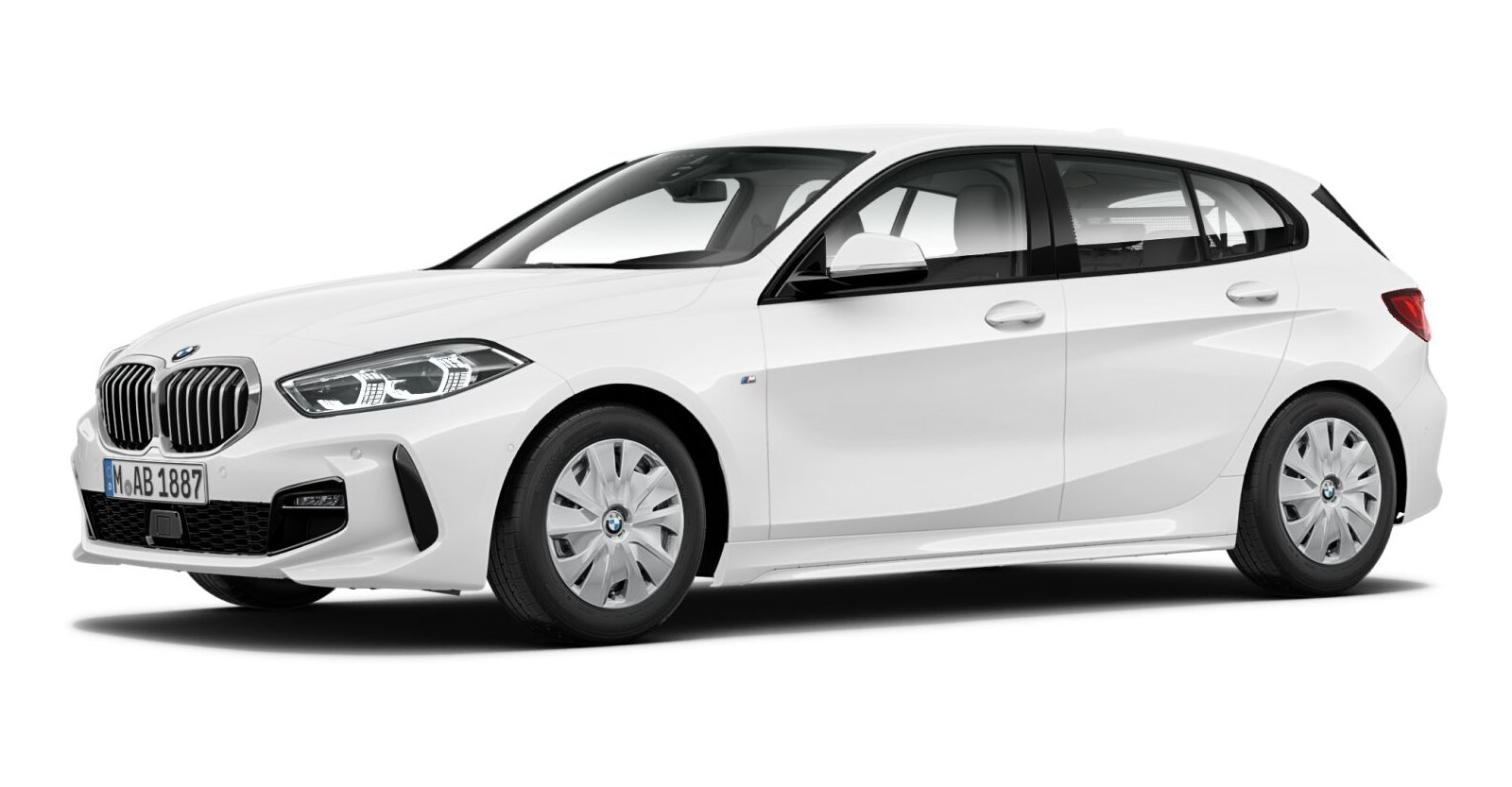 BMW BMW 1er in Weiß von vorne BMW BMW 1er in Weiß von vorne