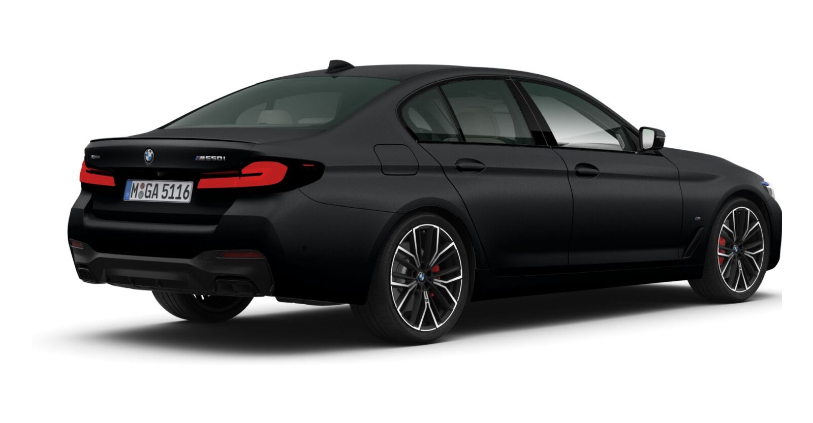 BMW BMW 5er in Schwarz von hinten BMW BMW 5er in Schwarz von hinten